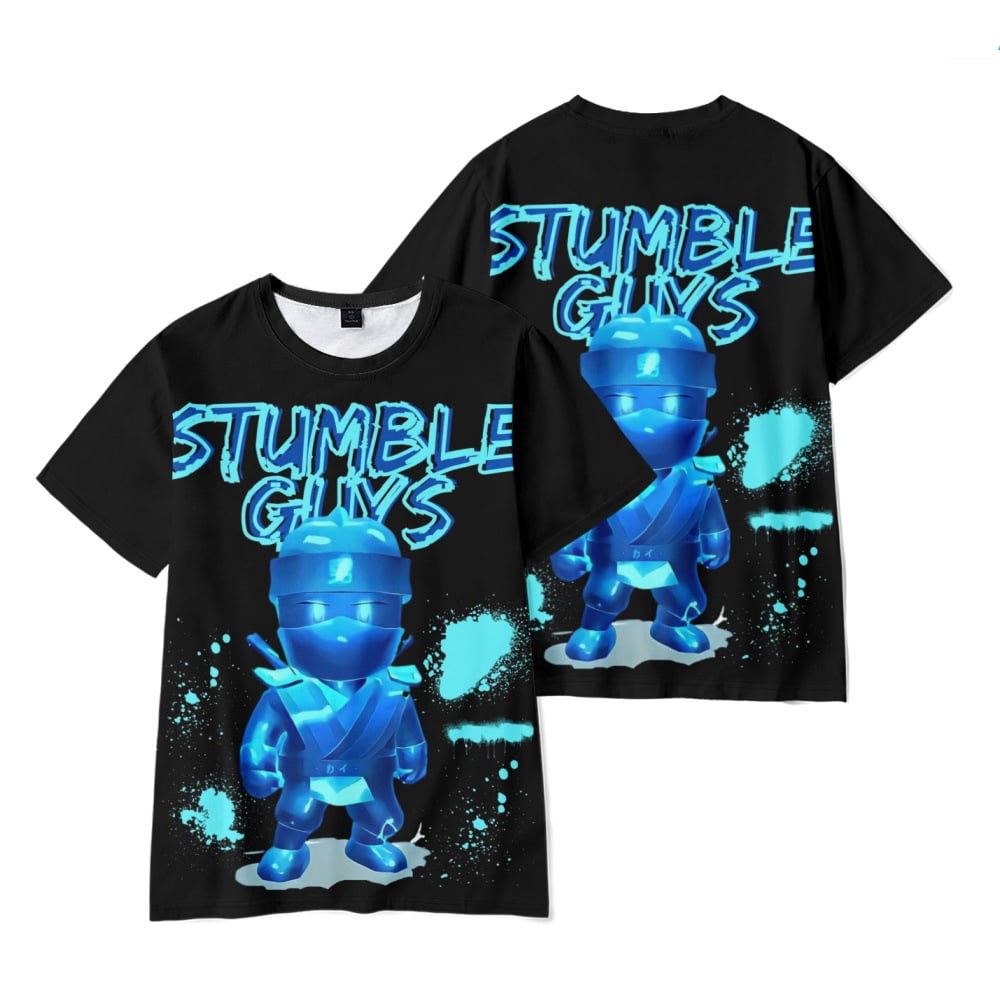 Stumble Guys T-shirt Casual Short Sleeve Crewneck Kids t Shirt