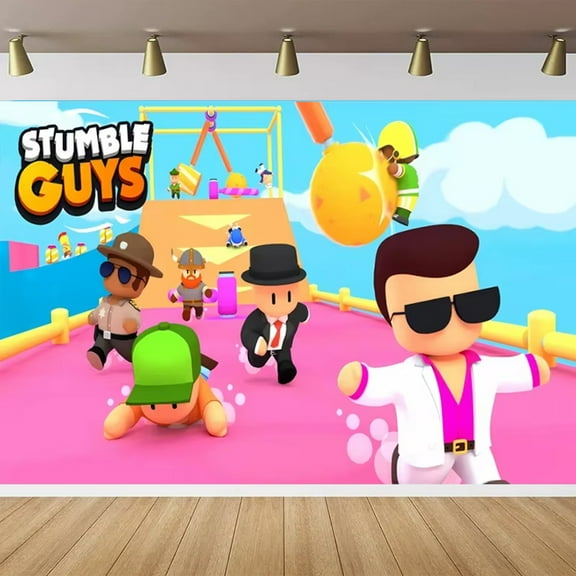 Stumble Happy Birthday Party Backdrop, Party Supplies Theme Banner Stumble Birthday Decorations 5*3FT