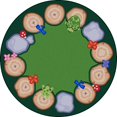 thumbnail image 1 of Stumped 13'2" Round area rug in color Multi, 1 of 1