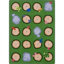 Stumped 5'4" x 7'8" Area Rug In Color Multi