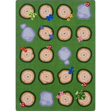 Stumped 5'4" x 7'8" Area Rug In Color Multi