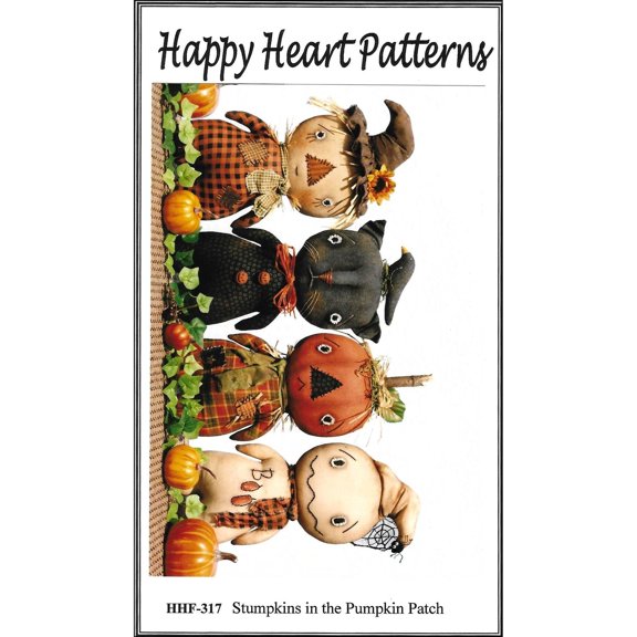 Stumpkins in the Pumpkin Patch Pattern by Virginia Lettorale