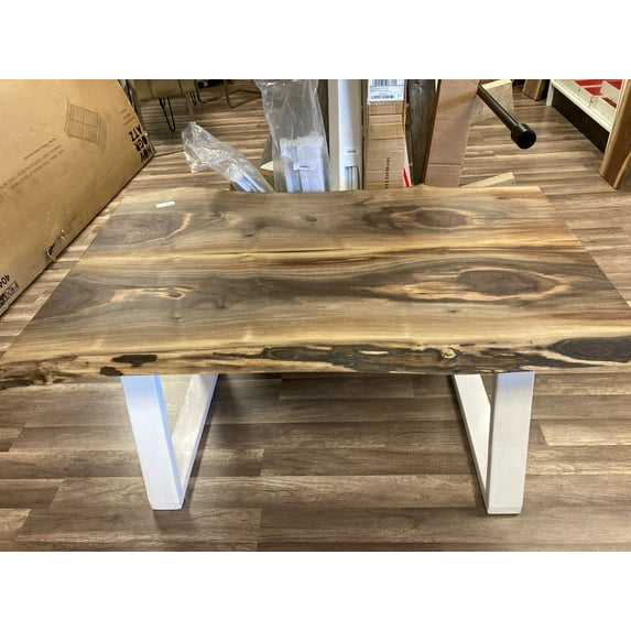 Stumps Custom Wood Handcrafted Walnut Tables & Desks: Elegant, Sustainable Furniture for Your Home or Office Size 24 x 24"