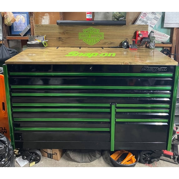 Stumps Custom Wood Maximize Your Storage Space with Our Tool Box Cover Organizer - Keep Your Tools Neatly Organized Length 60-69 Weathered Grey