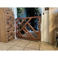 thumbnail image 1 of Stumps Custom Wood Stylish Geometric Design Baby/Pet Gate - Safe and Secure Home Protection 33-35 Inches Height x 36-38 Inches Width, 1 of 3