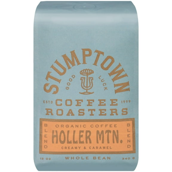 Stumptown Coffee Organic Holler Mountain Premium Medium Roast Whole Bean Coffee, Arabica, 12 oz