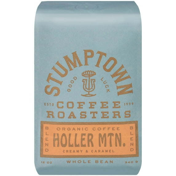 Stumptown Coffee Organic Holler Mountain Premium Medium Roast Whole Bean Coffee, Arabica, 12 oz