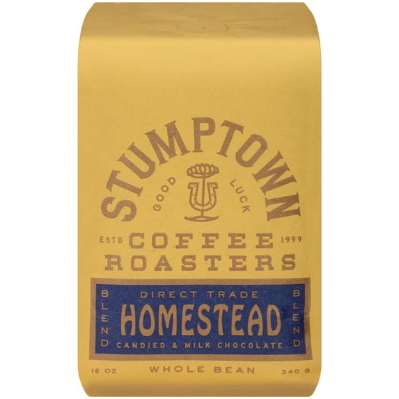 Stumptown Coffee Organic Homestead Blend Premium Medium Roast Whole Bean Coffee, Arabica, 12 oz