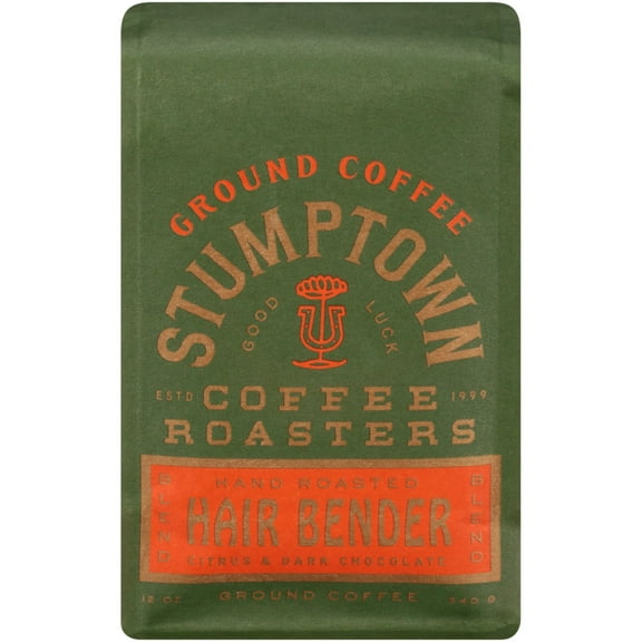 Stumptown Coffee Roasters Hair Bender Ground Coffee, 12 oz Bag, Flavor Notes Of Citrus & Dark Chocolate