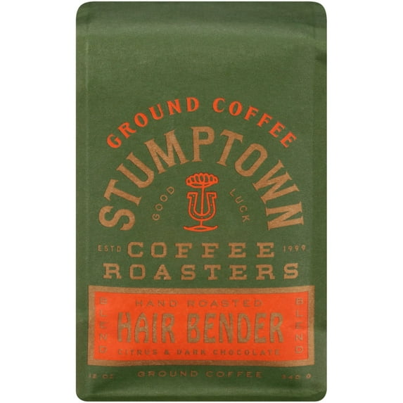 Stumptown Coffee Roasters Hair Bender Ground Coffee, 12 oz Bag, Flavor Notes Of Citrus & Dark Chocolate