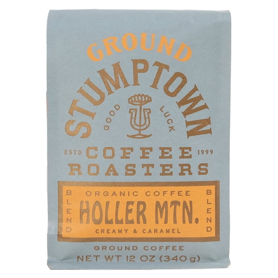 Stumptown Coffee Roasters, Organic Medium Roast BSL1 Ground Coffee - Holler Mountain 12 Ounce Bag, Flavor Notes of Citrus Zest, Caramel and Hazelnut