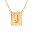 thumbnail image 1 of Stunning 14K Yellow Gold Plated Sterling Silver Initial J Necklace, 1 of 1