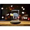 thumbnail image 1 of Stunning 3D Engraved Elephant Crystal | Unique Home Decor, 1 of 6