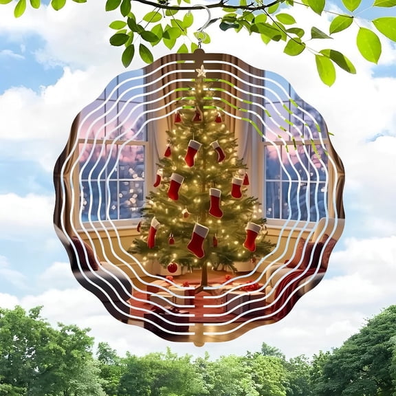 Stunning 3D Metal Hanging Wind Spinners for Yard & Garden - Unique Twisting Patterns Vibrant Colors Perfect for Outdoor Decor