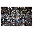 thumbnail image 1 of Stunning Black Marble Inlay Dining Table Top – Semi Precious Stone Inlay Work and Pietra Dura Art for a Luxurious Look, 1 of 1