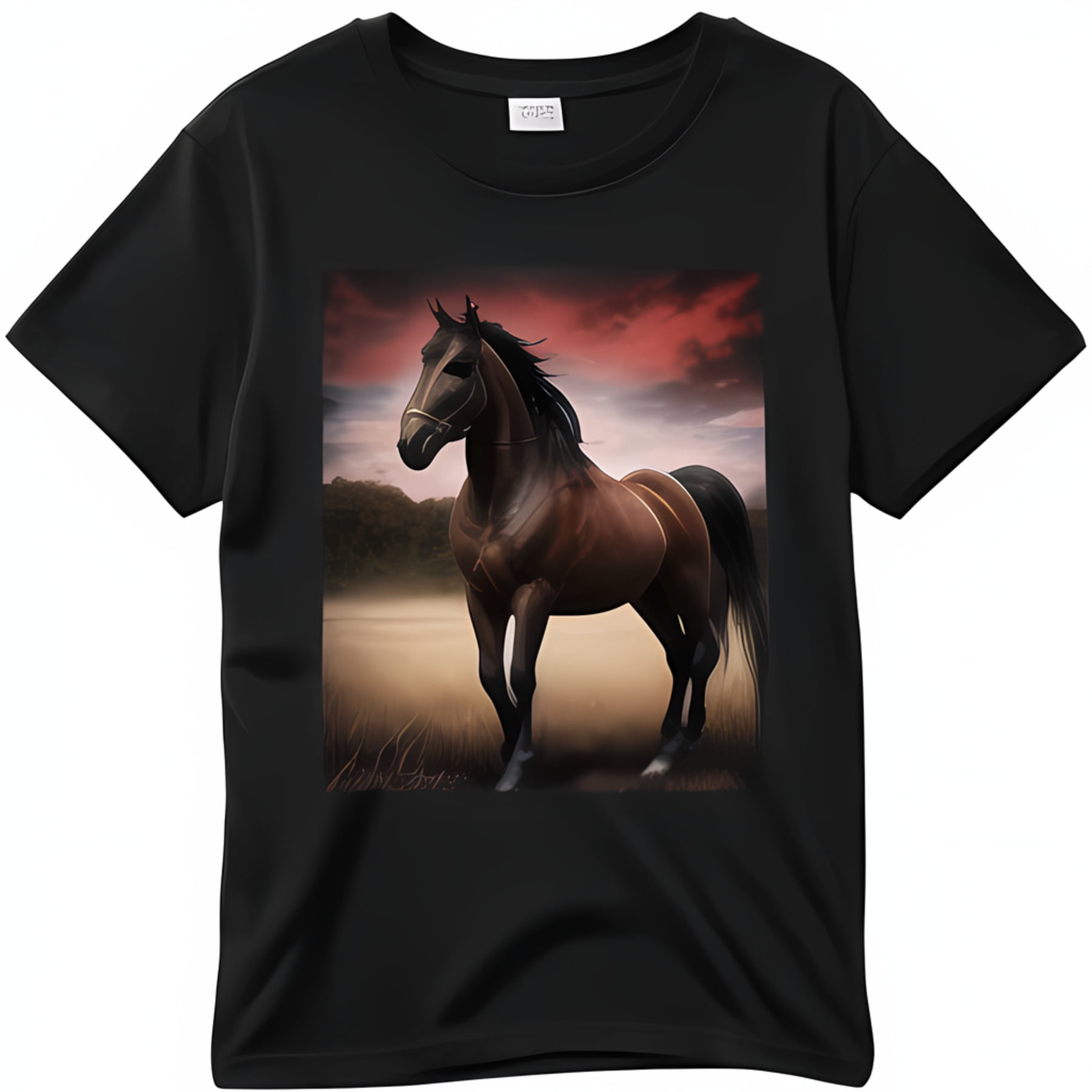Red Horse Sunset T Shirt Horse Lovers Red Horse Sunset T Shirt Horse Lovers