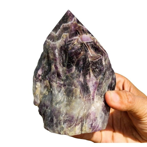 Stunning Blue Amethyst Point Statue Crystal Pointed Cluster for Healing Stone & Spiritual Home Decor, Sacred Crystal Gift Chakra Balancing, Serene Energy Enhancer for Yoga & Reiki 910gm