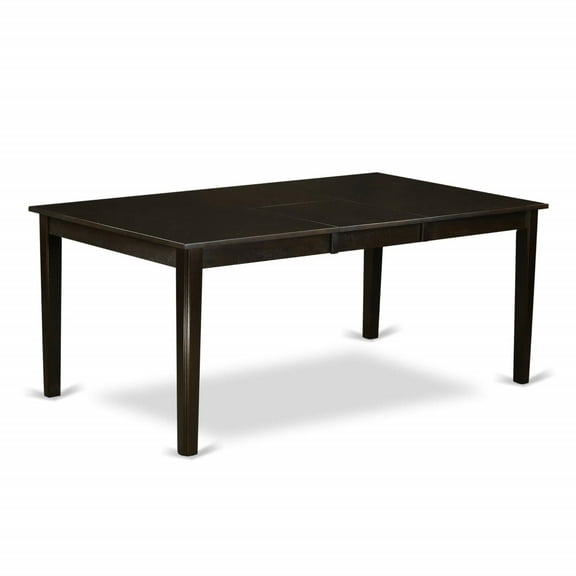 Stunning Cappuccino Rectangular Dining Table | Extendable Leaf | Sleek & Elegant Design | Perfect for Small Spaces | 42"x72" + 18" Butterfly Leaf