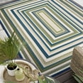 thumbnail image 1 of Stunning Contemporary 8' x 10' Green and Blue Polypropylene Outdoor Area Rug, 1 of 6