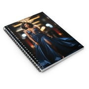 Stunning  Fashionista in Elegance Glamorous Evening Gown Spiral Notebook