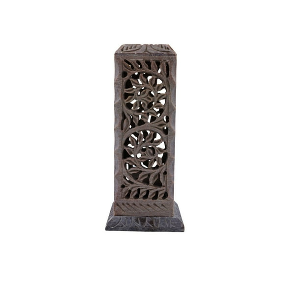 Stunning Handcrafted Stone Incense Stick Holder – Leaf Carving, Creates a Soothing Atmosphere in Your Living Room, Bedroom, or Meditation Space