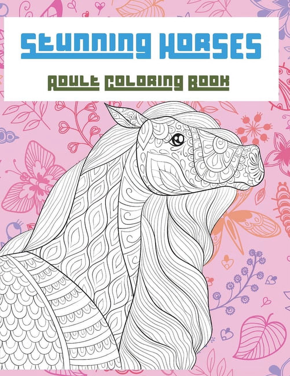 Stunning Horses - Adult Coloring Book, (Paperback)