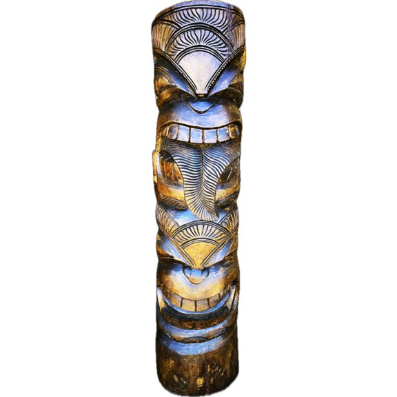 Stunning Love & Strength Tiki Totem 64 in X 16 in - Oceanic Art | #yuy3810160
