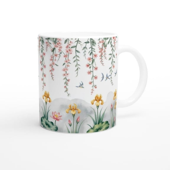 Stunning Luxurious Florals Ceramic Mug - Beautiful Gift Flower Lovers.