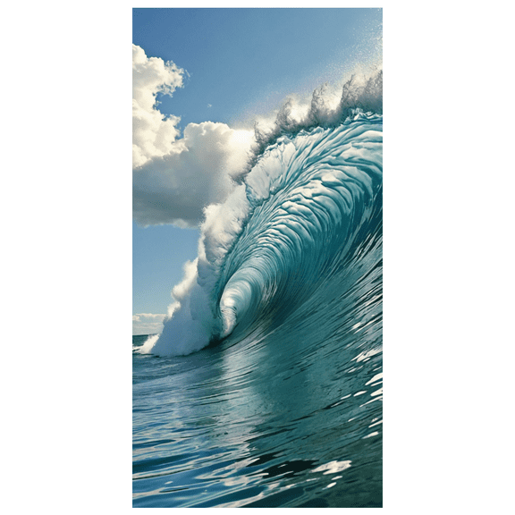 Stunning Ocean Wave Background Backdrop Banner Party Decorations for Beach Themed Parties Photo Shoots Coastal Events Summer Gatherings