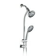 Stunning PNGCAN Stainless Steel Slide Bar Combo Rain Showerhead with