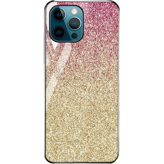 Stunning Pattern Painted Tempered Glass Phone Case for iPhone 13 12 11 Pro Max Mini X XS XR 8 7 Plus, Stylish Stone Pattern Back Cover(A,13 Mini)
