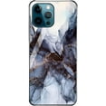 thumbnail image 1 of Stunning Pattern Painted Tempered Glass Phone Case for iPhone 13 12 11 Pro Max Mini X XS XR 8 7 Plus, Stylish Stone Pattern Back Cover(K,12 Mini), 1 of 6