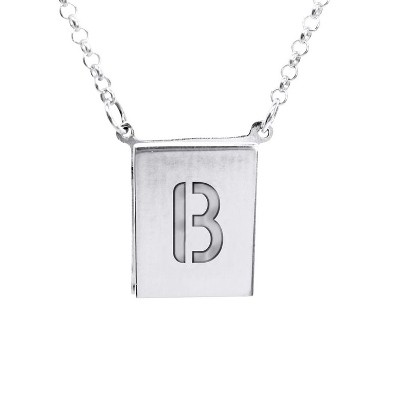 Kendra Scott Initial B Necklace Silver Letter B Jewelry New Arrivals