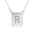 thumbnail image 1 of Stunning Sterling Silver Initial "R" Pendant with Sterling Silver 18 Inch Adjustable Chain, 1 of 1