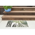 thumbnail image 1 of Stunning Transitional 2' x 3' Cream and Green Polypropylene Outdoor Area Rug, 1 of 7
