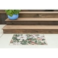 thumbnail image 1 of Stunning Transitional 2' x 3' Green and White Polypropylene Outdoor Area Rug, 1 of 7