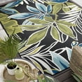 thumbnail image 1 of Stunning Transitional 8' x 10' Black and Blue Polypropylene Outdoor Area Rug, 1 of 6