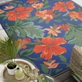 thumbnail image 1 of Stunning Transitional 9' x 12' Blue and Red Polypropylene Outdoor Area Rug, 1 of 6