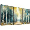 thumbnail image 1 of Stunning White Birch Forest Triptych Wall Art – Perfect Decor for Modern Homes, 1 of 6