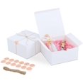 Stunning White Paper Gift Boxes with Lids 12 Pack Perfect for