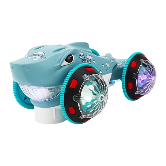 Stunt Drifting Rotating Shark Car Electric Universal Wheel Light Music Toy Vehicle For Kids