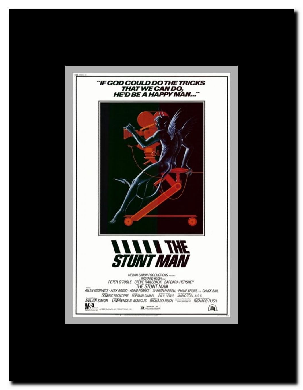 Stunt Man Framed Movie Poster