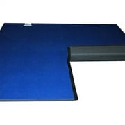 Dollamur 10x10x1-3/8" Gymnastics Mat, Blue, Carpeted Mat for Tumbling and Cheerleading, FLEXI-Roll