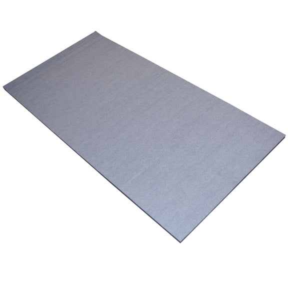 Dollamur 5'x10'x1-3/8" Gymnastics Mat, Gray, Carpeted Mat for Tumbling and Cheerleading, FLEXI-Roll®
