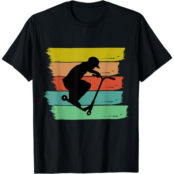 Stunt Scooter Kids Skater Scooter Tricks Kids Vintage T-Shirt
