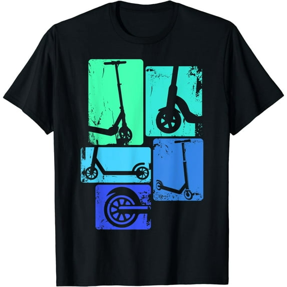 Stunt Scooter Retro Boys & Kids T-Shirt