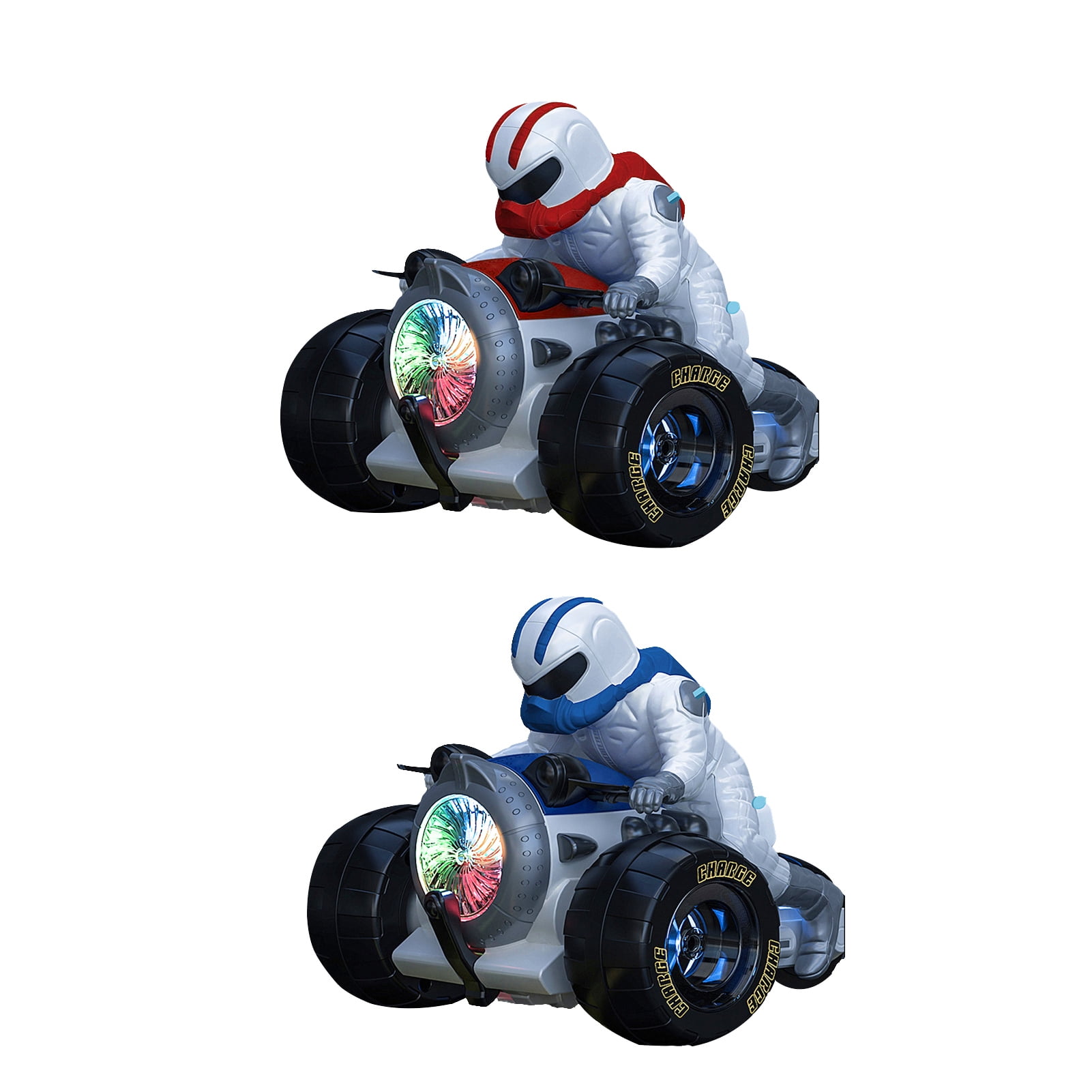 MWZBTG Stunt Tricycle Spielzeug - Elektro-Dreirad Mit Musik, Lichtern, 360° Drehung