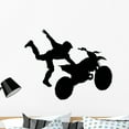 thumbnail image 1 of Stuntman Jumping Motocross Wall Decal Sticker, Wallmonkeys Peel & Stick Vinyl Graphic (36 in W x 29 in H, 1 of 4