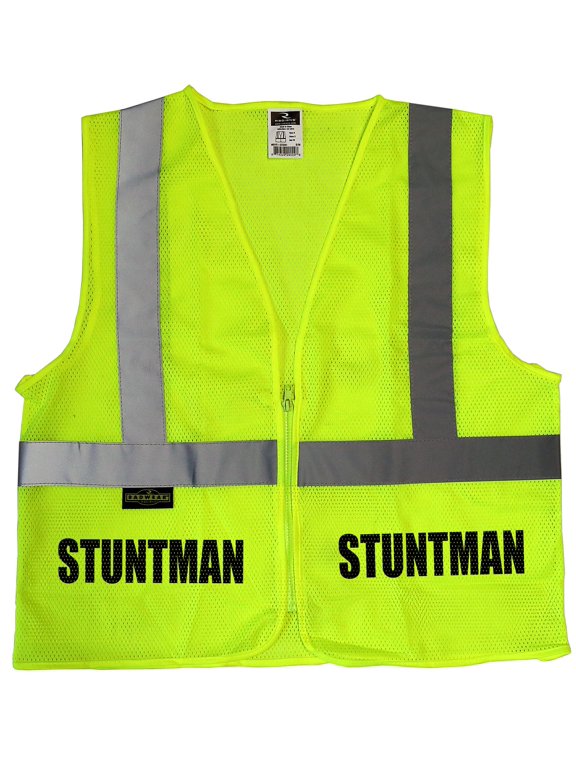 Stuntman safety vest, movie production, film crew High Visibility vest