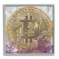 thumbnail image 1 of Stupell Abstract Bitcoin Logo Collage Beauty & Fashion Painting Gray Framed Art Print Wall Art, 1 of 7